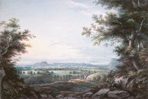 Edimburgo desde el sur, siglo XVIII de R. Short
